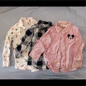 Boys Disney Button Ups
